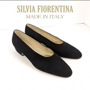 Silvia Fiorentina Suede Spiga Pumps 7M